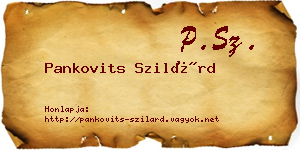 Pankovits Szilárd névjegykártya